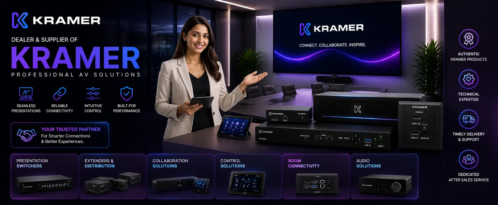 <span>Kramer Signal Extension & Switching</span><br>Kramer PT-571 HDMI over Twisted Pair Transmitter India